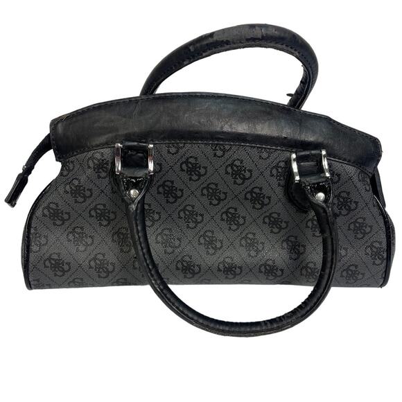 Guess Grey and Black Logo Purse Hand Bag - Picture 2 of 9